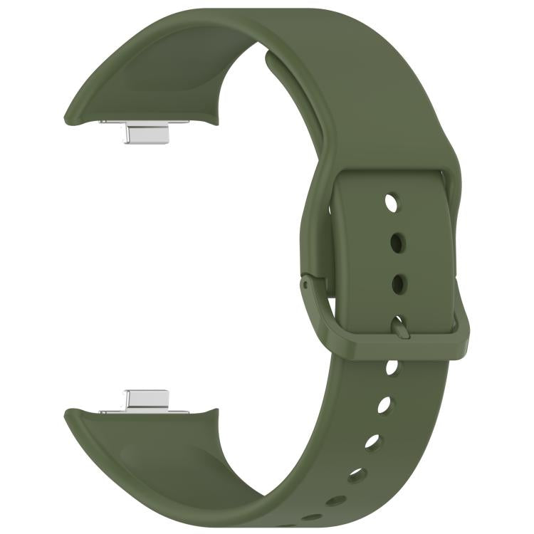 For Xiaomi Band 10 Pro / 9 Pro / Redmi Watch 6 Smooth Solid Color Silicone Watch Band