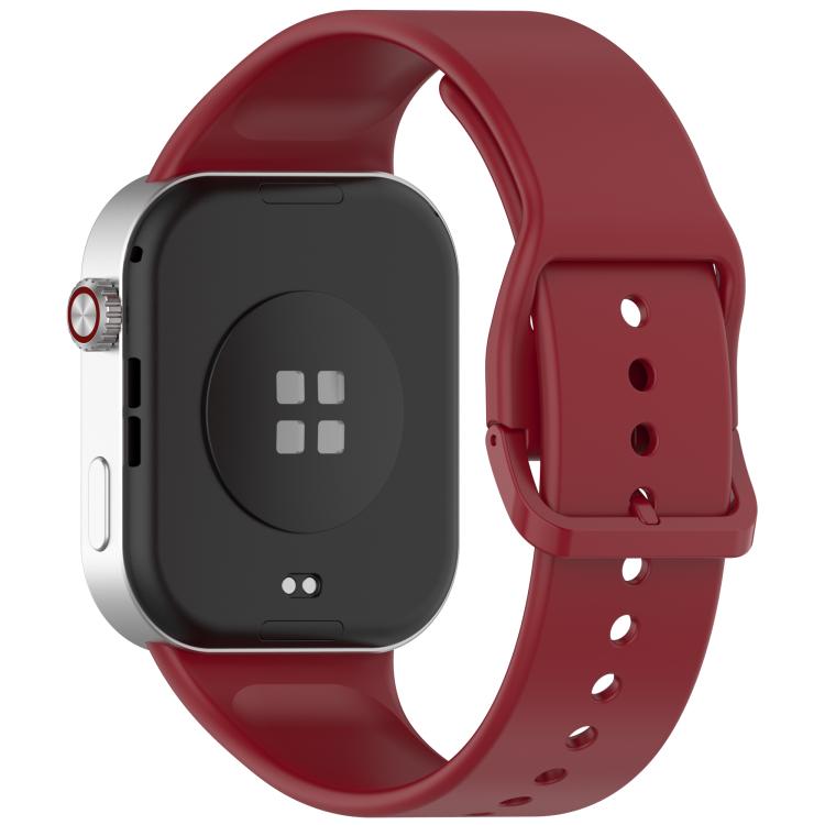 For Xiaomi Band 10 Pro / 9 Pro / Redmi Watch 6 Smooth Solid Color Silicone Watch Band