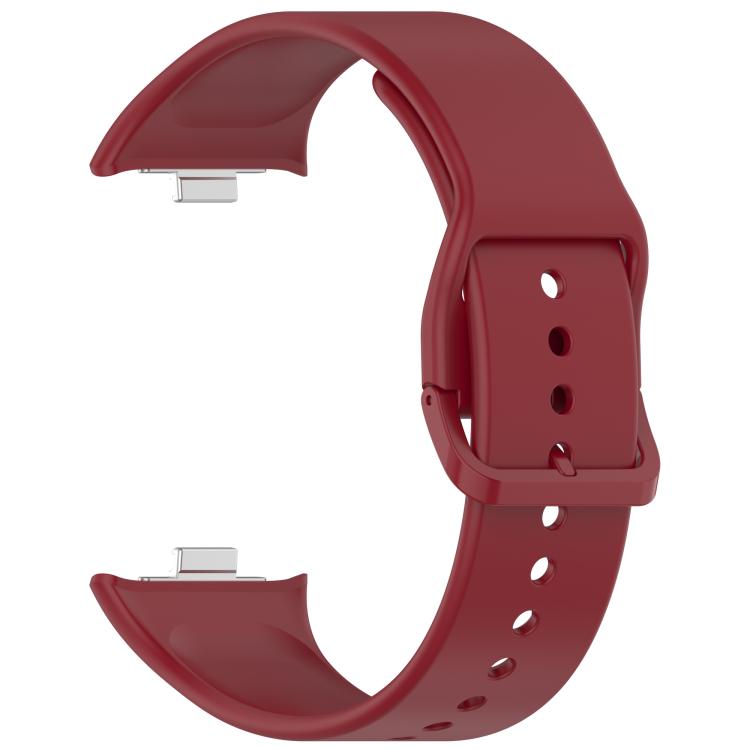 For Xiaomi Band 10 Pro / 9 Pro / Redmi Watch 6 Smooth Solid Color Silicone Watch Band