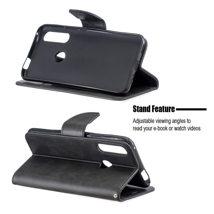 Retro Lambskin Texture Pure Color Horizontal Flip PU Leather Case for  Huawei P Smart  Z, with Holder & Card Slots & Wallet & Lanyard