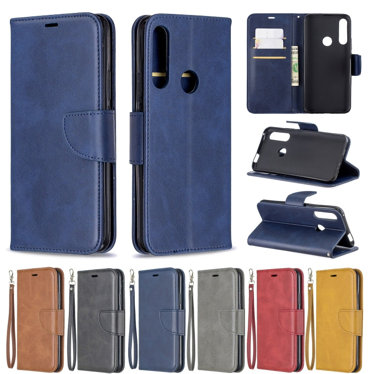 Retro Lambskin Texture Pure Color Horizontal Flip PU Leather Case for  Huawei P Smart  Z, with Holder & Card Slots & Wallet & Lanyard
