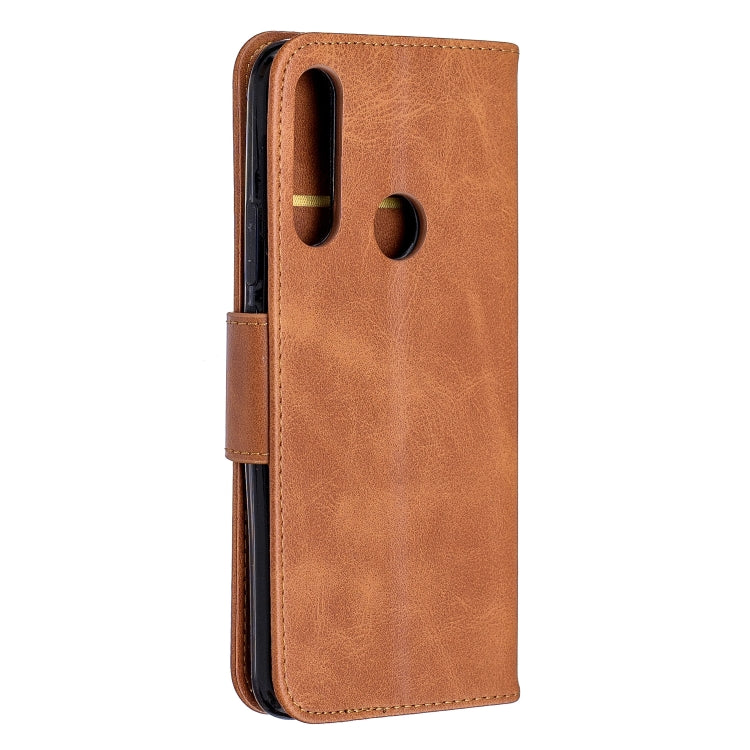Retro Lambskin Texture Pure Color Horizontal Flip PU Leather Case for  Huawei P Smart  Z, with Holder & Card Slots & Wallet & Lanyard