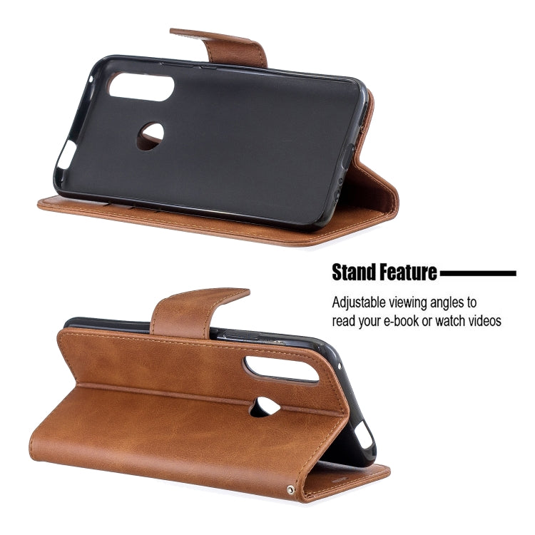 Retro Lambskin Texture Pure Color Horizontal Flip PU Leather Case for  Huawei P Smart  Z, with Holder & Card Slots & Wallet & Lanyard