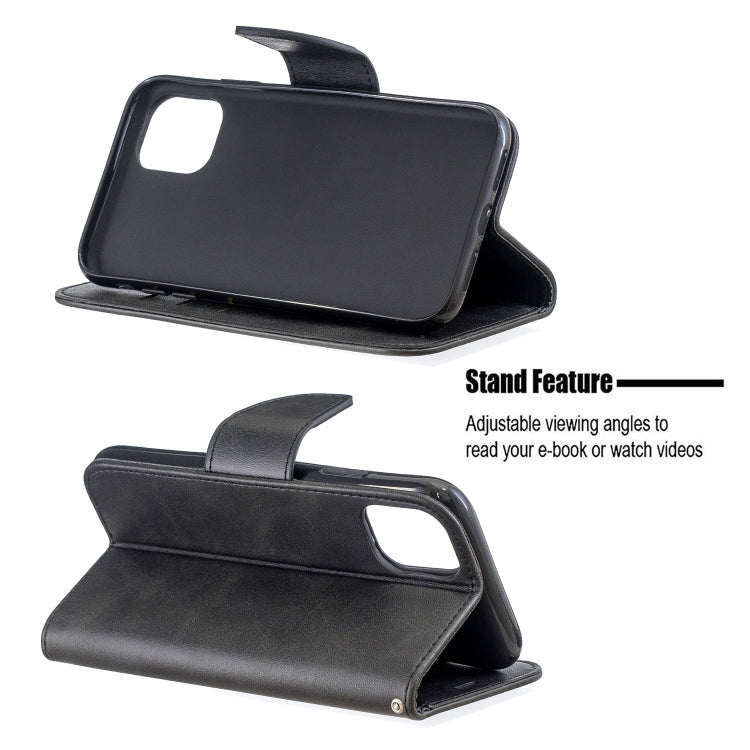 For iPhone 11 Retro Lambskin Texture Pure Color Horizontal Flip PU Leather Case , with Holder & Card Slots & Wallet & Lanyard
