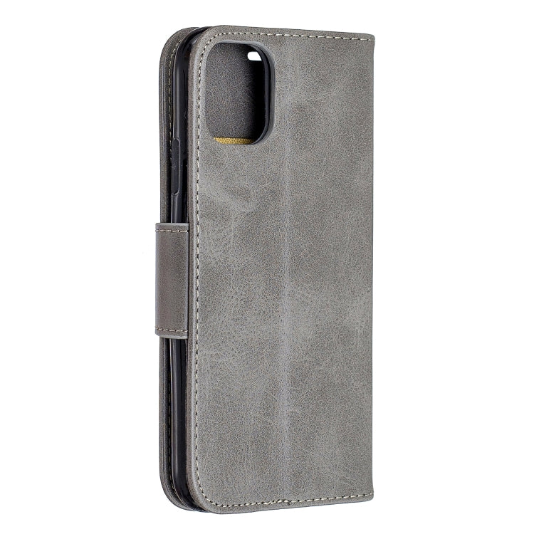 For iPhone 11 Retro Lambskin Texture Pure Color Horizontal Flip PU Leather Case , with Holder & Card Slots & Wallet & Lanyard