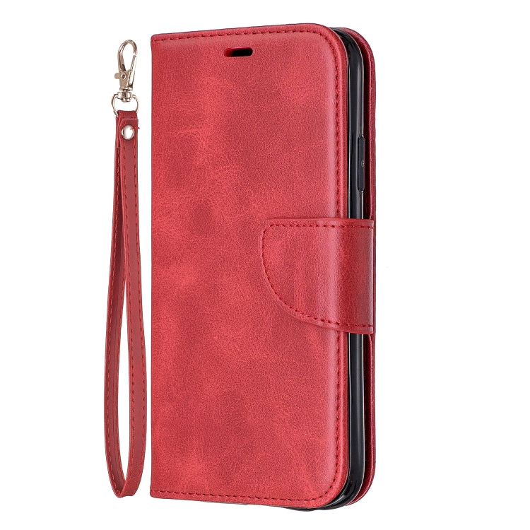 For iPhone 11 Retro Lambskin Texture Pure Color Horizontal Flip PU Leather Case , with Holder & Card Slots & Wallet & Lanyard