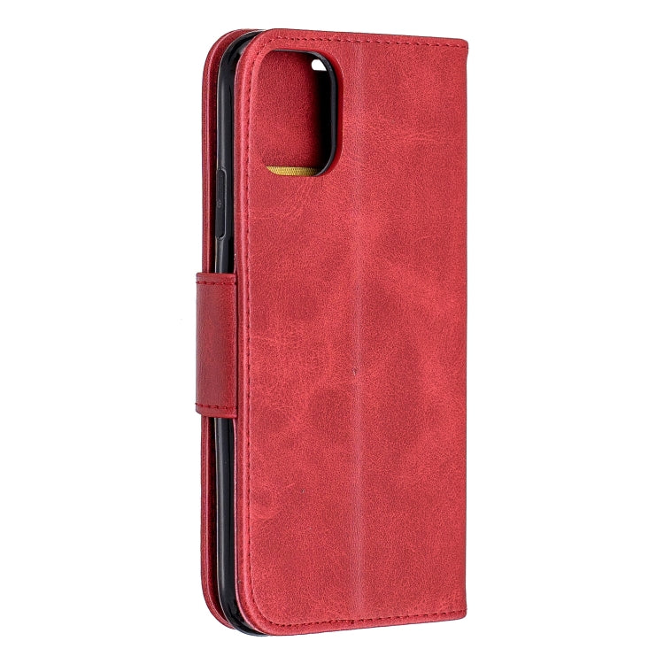 For iPhone 11 Retro Lambskin Texture Pure Color Horizontal Flip PU Leather Case , with Holder & Card Slots & Wallet & Lanyard