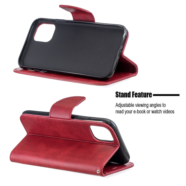 For iPhone 11 Retro Lambskin Texture Pure Color Horizontal Flip PU Leather Case , with Holder & Card Slots & Wallet & Lanyard