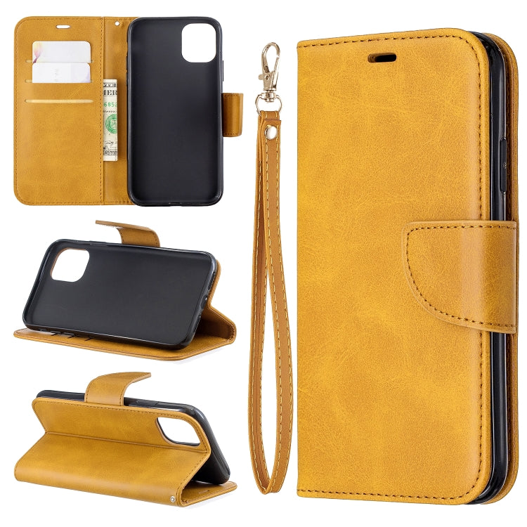 For iPhone 11 Retro Lambskin Texture Pure Color Horizontal Flip PU Leather Case , with Holder & Card Slots & Wallet & Lanyard