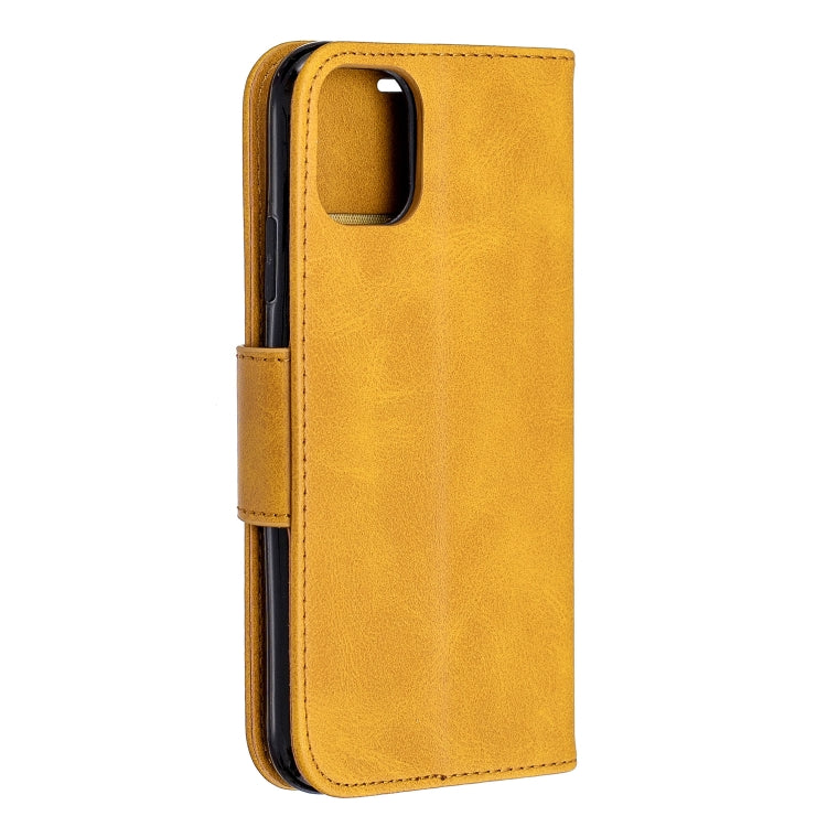 For iPhone 11 Retro Lambskin Texture Pure Color Horizontal Flip PU Leather Case , with Holder & Card Slots & Wallet & Lanyard