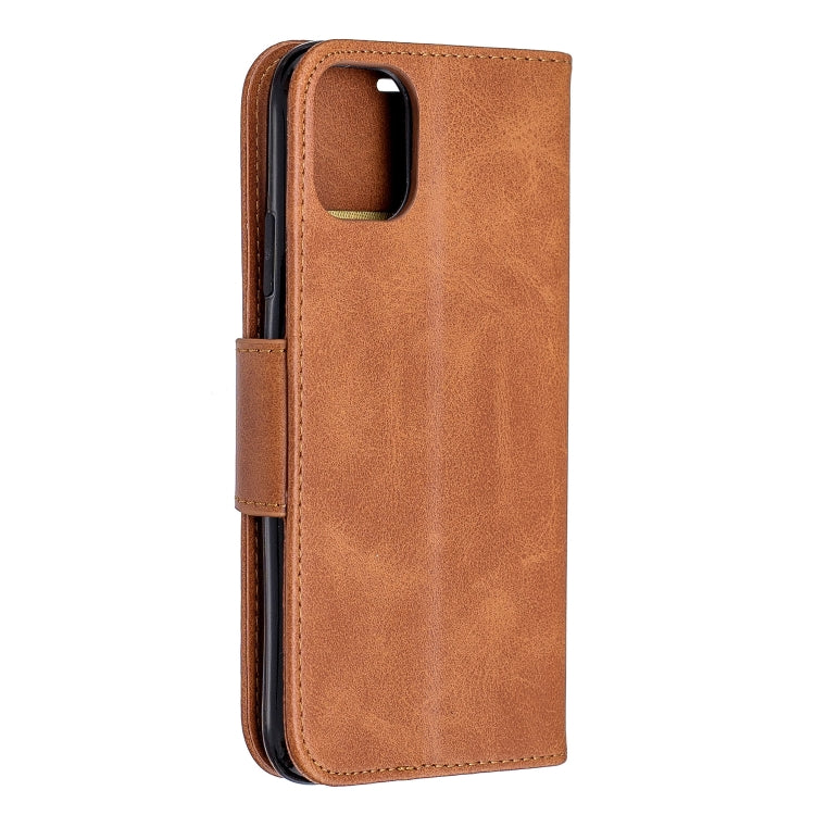 For iPhone 11 Retro Lambskin Texture Pure Color Horizontal Flip PU Leather Case , with Holder & Card Slots & Wallet & Lanyard