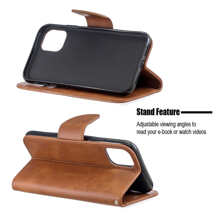 For iPhone 11 Retro Lambskin Texture Pure Color Horizontal Flip PU Leather Case , with Holder & Card Slots & Wallet & Lanyard