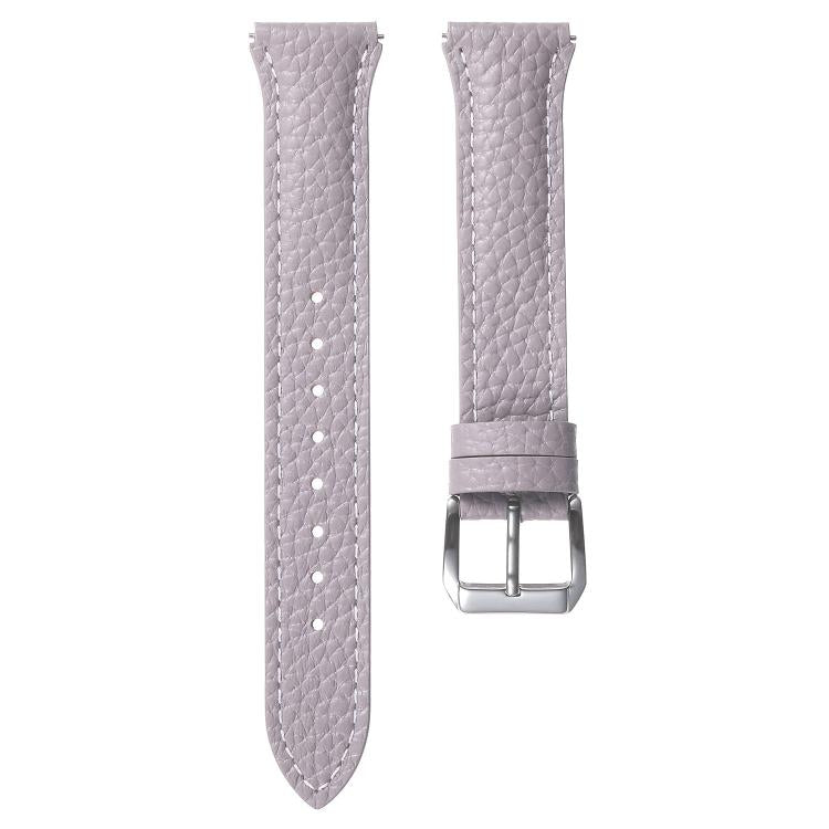 18mm Lychee Texture Pin Buckle Leather Watch Band