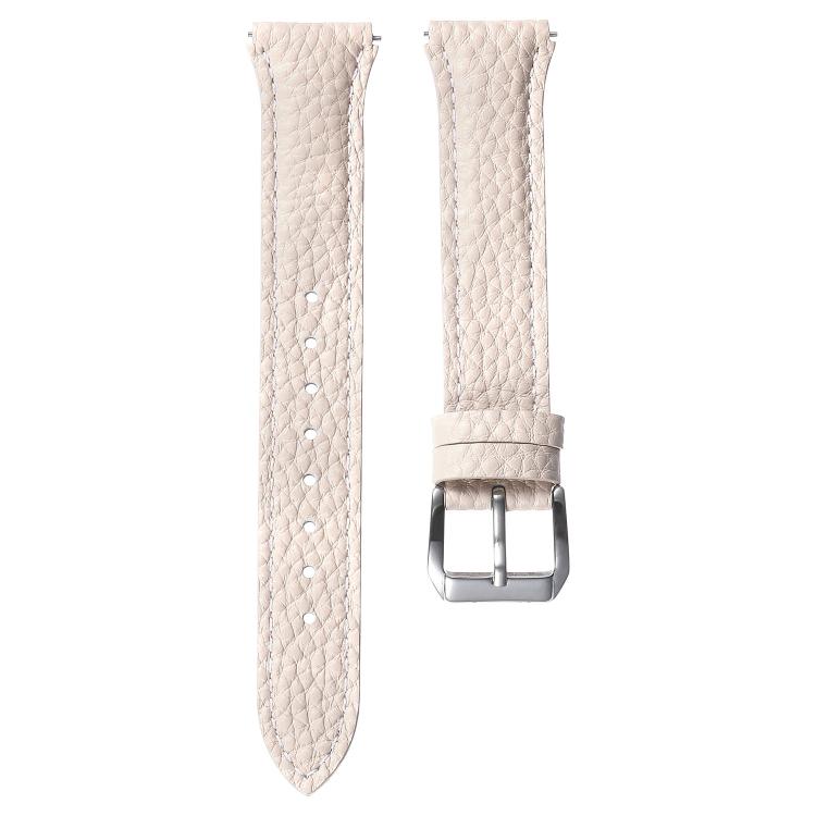 18mm Lychee Texture Pin Buckle Leather Watch Band