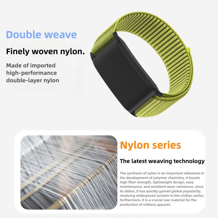 For WHOOP 5.0 Woven Nylon Hook And Loop Fastener Watch Band