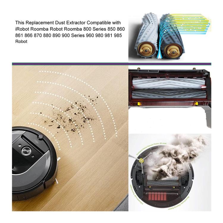 JUNSUNMAY Sweeper Main Clean Brush for iRobot Roomba 800 / 900 Series, Quantity:1 Set
