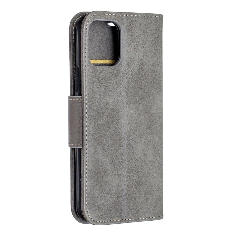 For iPhone 11 Pro Retro Lambskin Texture Pure Color Horizontal Flip PU Leather Case, with Holder & Card Slots & Wallet & Lanyard