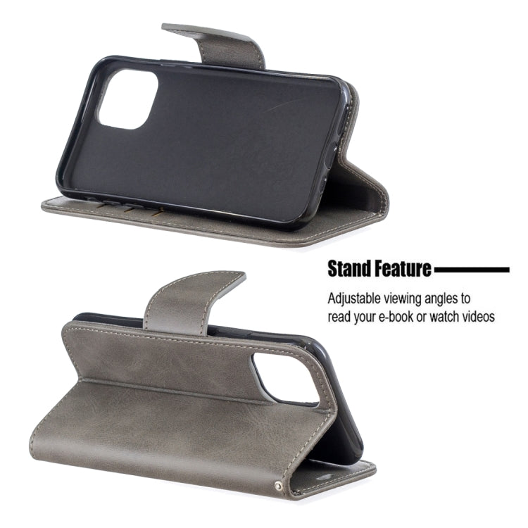For iPhone 11 Pro Retro Lambskin Texture Pure Color Horizontal Flip PU Leather Case, with Holder & Card Slots & Wallet & Lanyard
