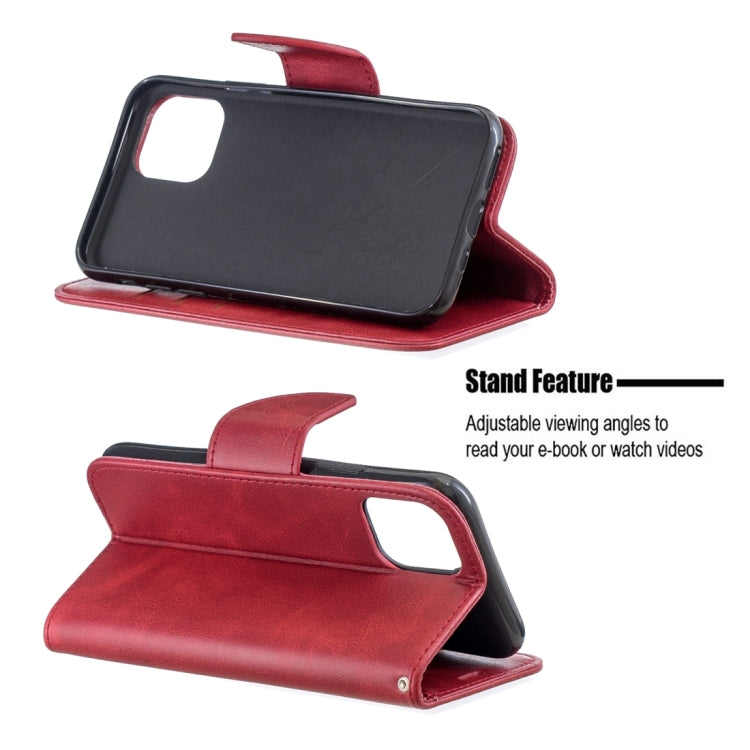 For iPhone 11 Pro Retro Lambskin Texture Pure Color Horizontal Flip PU Leather Case, with Holder & Card Slots & Wallet & Lanyard