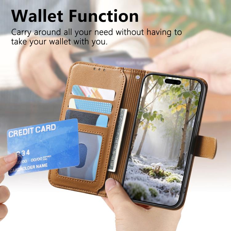 For iPhone 17 Pro Max Rhombic Texture Zipper Wallet Metal Bow-knot Vegan Leather Phone Case with Strap