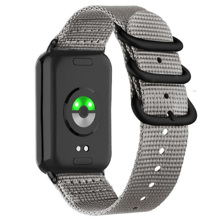 For Xiaomi Band  10 Pro / Redmi Watch 6 / 5 Dual Ring Black Buckle Single Color Nylon Watch Band