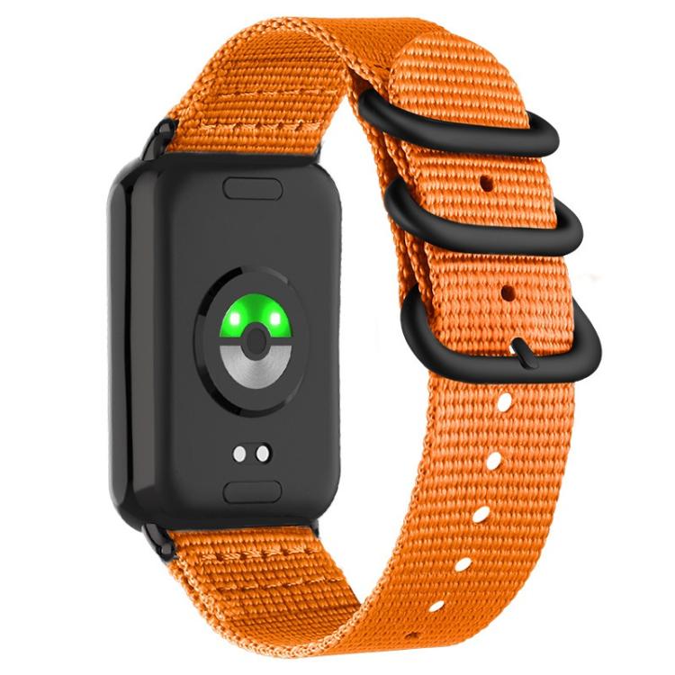 For Xiaomi Band  10 Pro / Redmi Watch 6 / 5 Dual Ring Black Buckle Single Color Nylon Watch Band