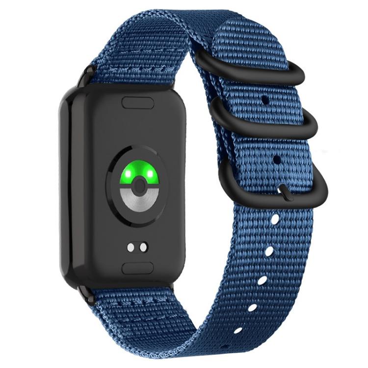 For Xiaomi Band  10 Pro / Redmi Watch 6 / 5 Dual Ring Black Buckle Single Color Nylon Watch Band