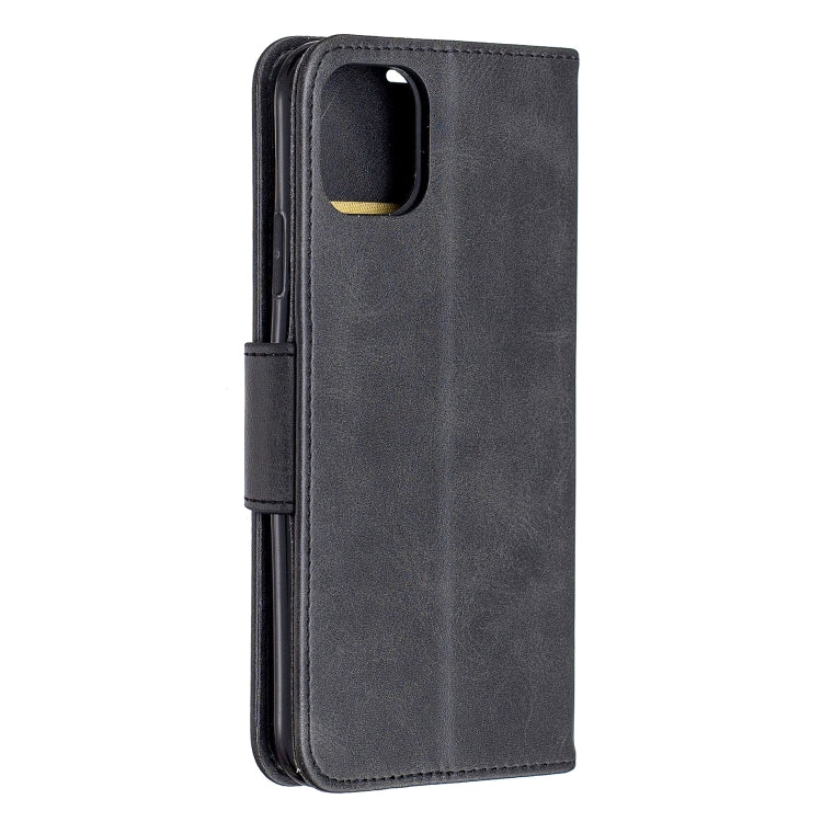 For iPhone 11 Pro Max Retro Lambskin Texture Pure Color Horizontal Flip PU Leather Case, with Holder & Card Slots & Wallet & Lanyard