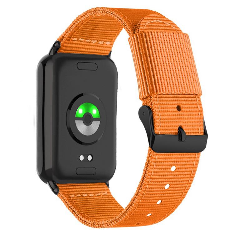 For Xiaomi Band  10 Pro / Redmi Watch 6 / 5 Black Pin Buckle Single Color Woven Nylon Watch Band