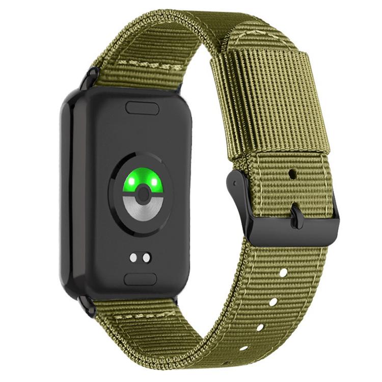 For Xiaomi Band  10 Pro / Redmi Watch 6 / 5 Black Pin Buckle Single Color Woven Nylon Watch Band