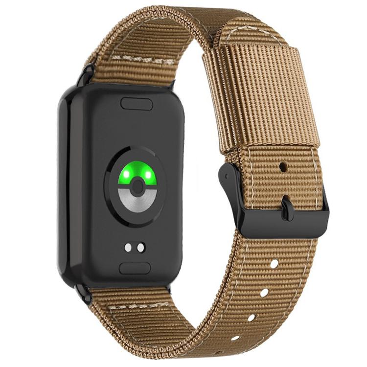 For Xiaomi Band  10 Pro / Redmi Watch 6 / 5 Black Pin Buckle Single Color Woven Nylon Watch Band