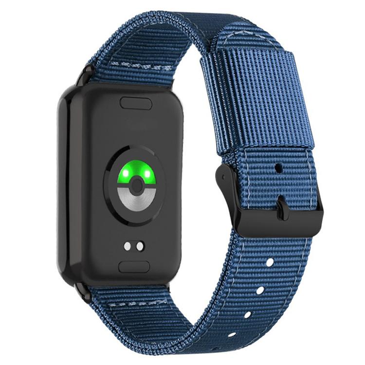 For Xiaomi Band  10 Pro / Redmi Watch 6 / 5 Black Pin Buckle Single Color Woven Nylon Watch Band
