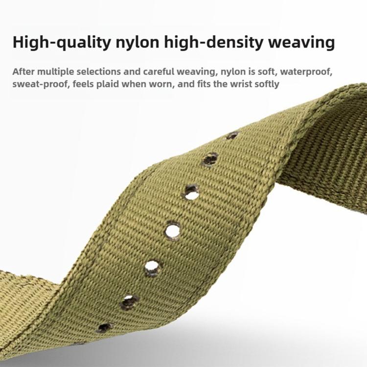For Xiaomi Band  10 Pro / Redmi Watch 6 / 5 Black Pin Buckle Single Color Woven Nylon Watch Band
