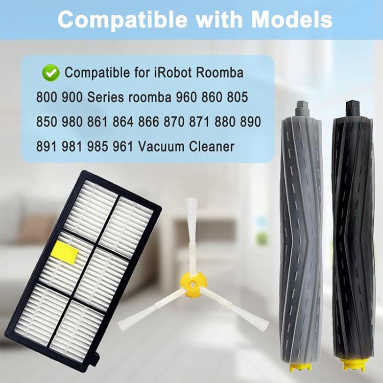 JUNSUNMAY 11pcs/Set Sweeper Replacement Parts Kit for iRobot Roomba 800 / 900 Series
