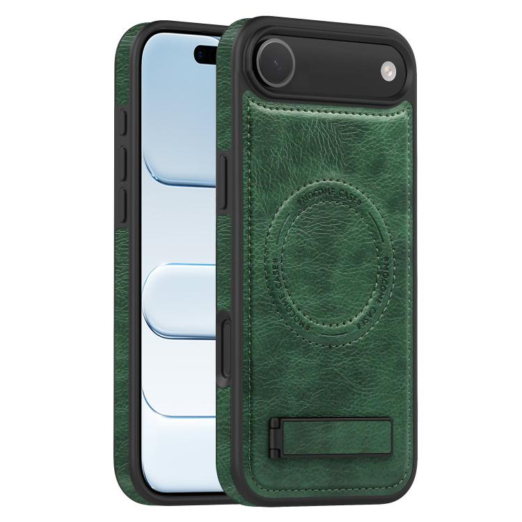 For iPhone  Air Multi-function Holder MagSafe PU Phone Case
