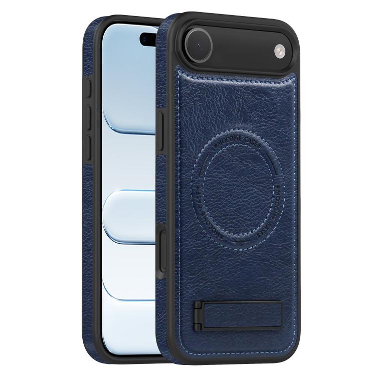 For iPhone  Air Multi-function Holder MagSafe PU Phone Case