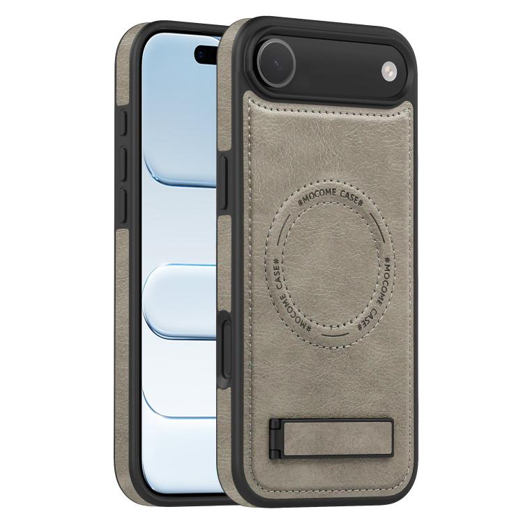 For iPhone  Air Multi-function Holder MagSafe PU Phone Case