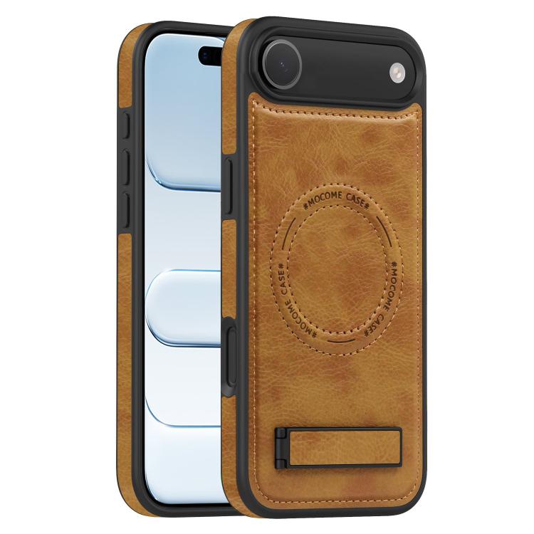 For iPhone  Air Multi-function Holder MagSafe PU Phone Case