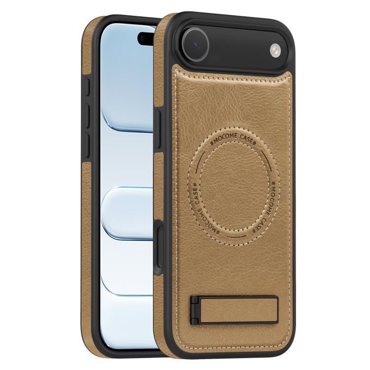 For iPhone  Air Multi-function Holder MagSafe PU Phone Case
