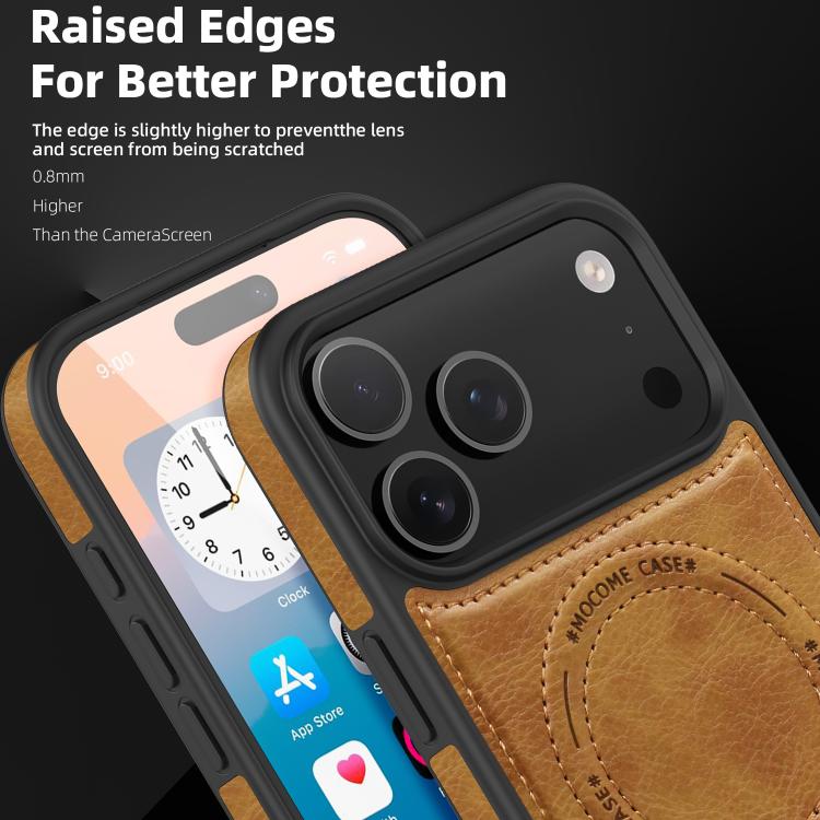 For iPhone 17 Pro Max Multi-function Holder MagSafe PU Phone Case