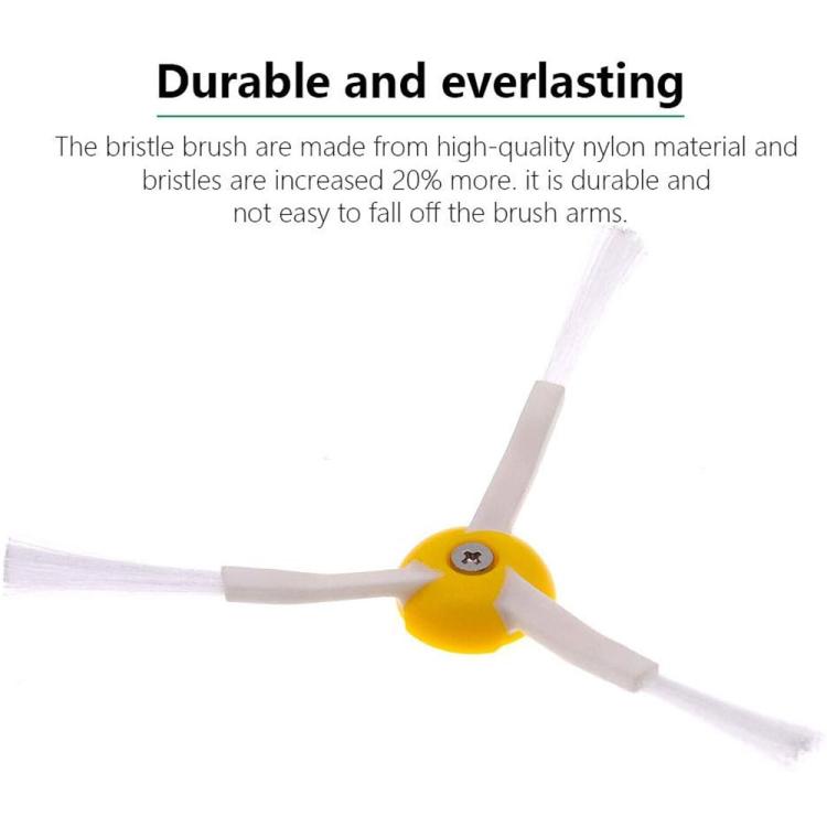 JUNSUNMAY 6pcs Sweeper Triangle Side Brush for iRobot Roomba 700 Series