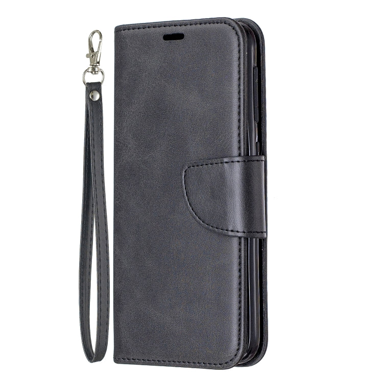 Retro Lambskin Texture Pure Color Horizontal Flip PU Leather Case for Galaxy A10E, with Holder & Card Slots & Wallet & Lanyard