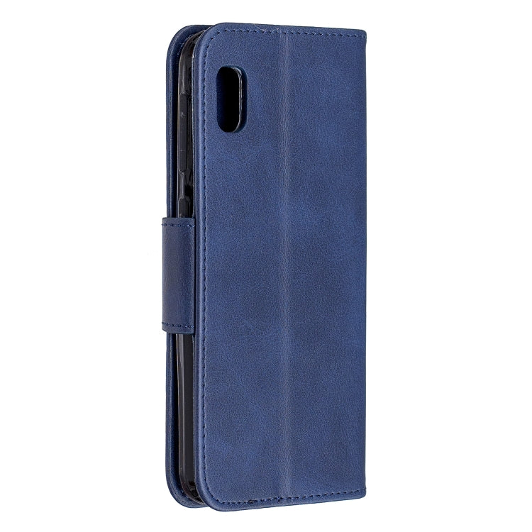 Retro Lambskin Texture Pure Color Horizontal Flip PU Leather Case for Galaxy A10E, with Holder & Card Slots & Wallet & Lanyard