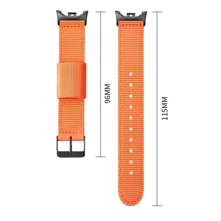 For Xiaomi Smart Band 10 / 9 / 8 Black Pin Buckle Single Color Woven Nylon Watch Band