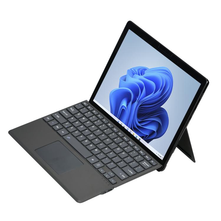 For Microsoft Surface Pro 8 / 9 / 10 / 11 / X Ultra Slim Wireless Bluetooth Magnetic Pen Slot Keyboard - Black Grey
