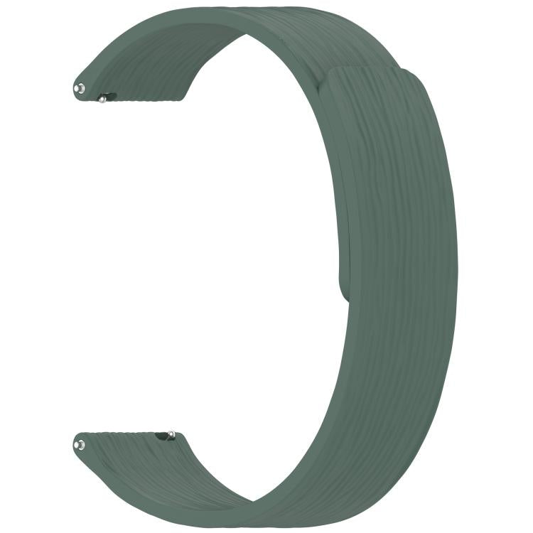 22mm Striped Soft Magnetic Silicone Watch Band
