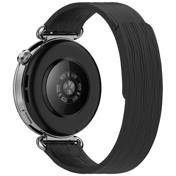 22mm Striped Soft Magnetic Silicone Watch Band