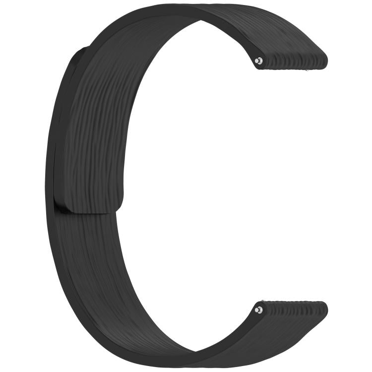 22mm Striped Soft Magnetic Silicone Watch Band
