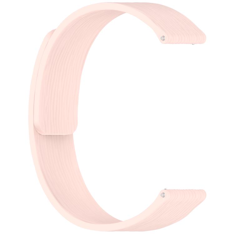 22mm Striped Soft Magnetic Silicone Watch Band