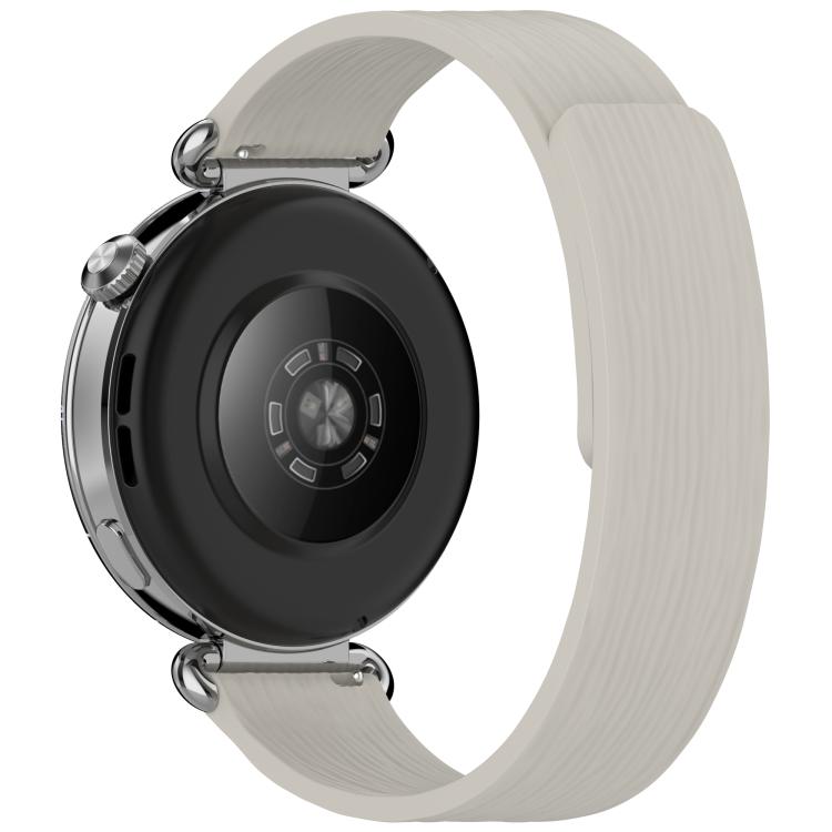 22mm Striped Soft Magnetic Silicone Watch Band